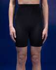 Male dancer wearing male dancewear black bike shorts